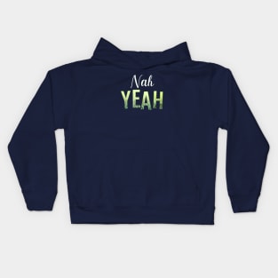 Nah Yeah New Zealand NZ Fern Slang Funny Kids Hoodie